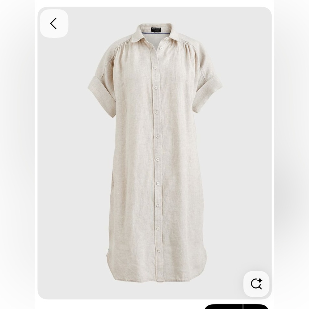 J. Crew Cream Baird McNutt linen Dress